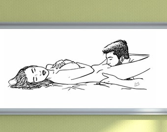 Dibujo de pareja sexy - Etsy España Dibujo de pareja sexy - Etsy España