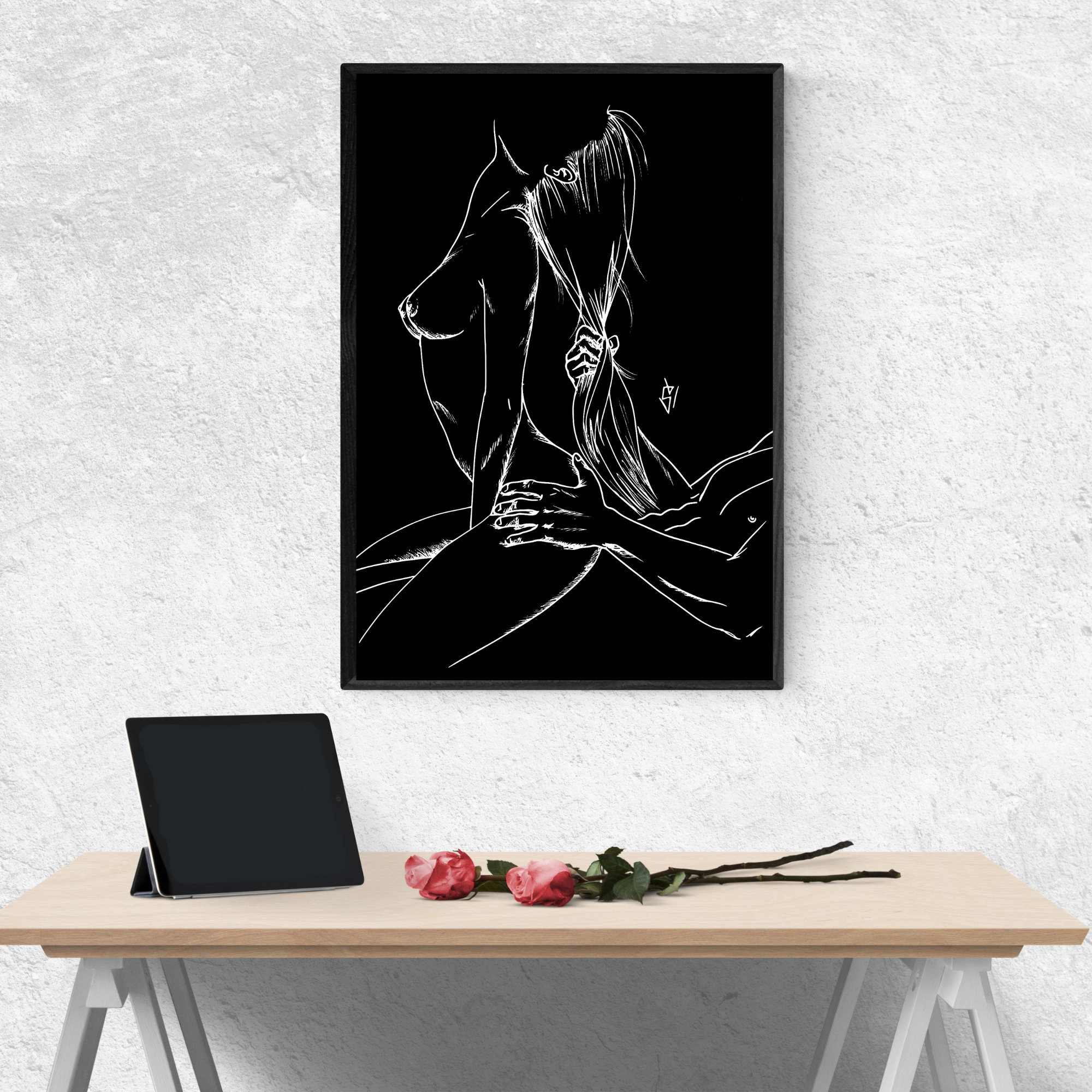 Picture Couple Sex Wall Art Print Erotic Printsexy Girl Xxx Photo