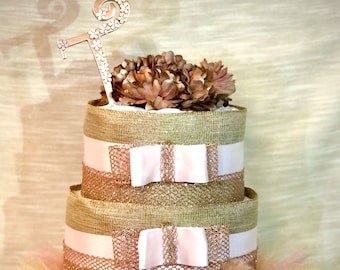 Personalized Letter Diaper Cake