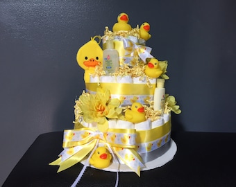 Ducky Diaper Cake
