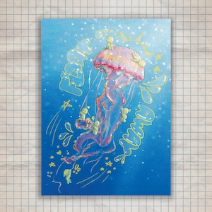 float away smiskis print