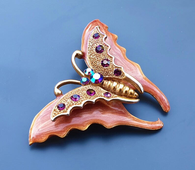 Unusual and Bizarre stylised Butterfly or flying insect BroochPin