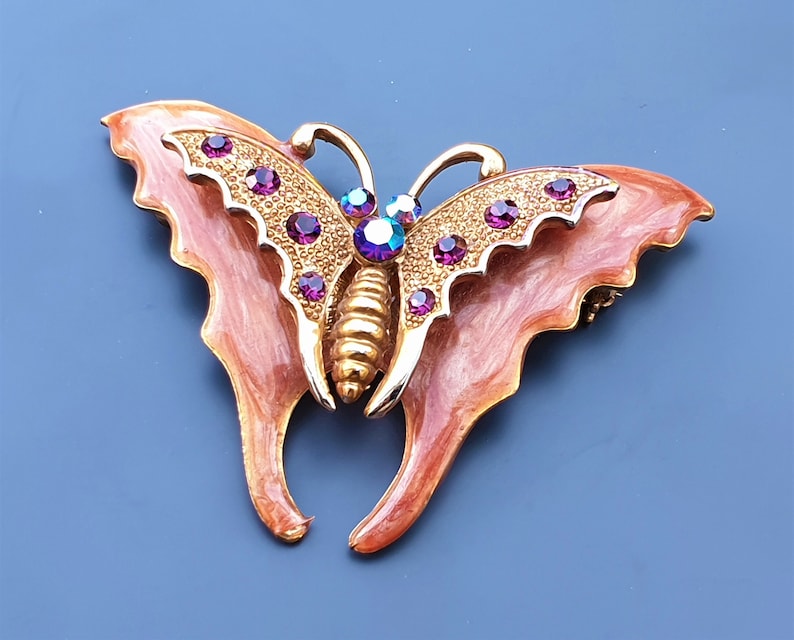 Unusual and Bizarre stylised Butterfly or flying insect BroochPin