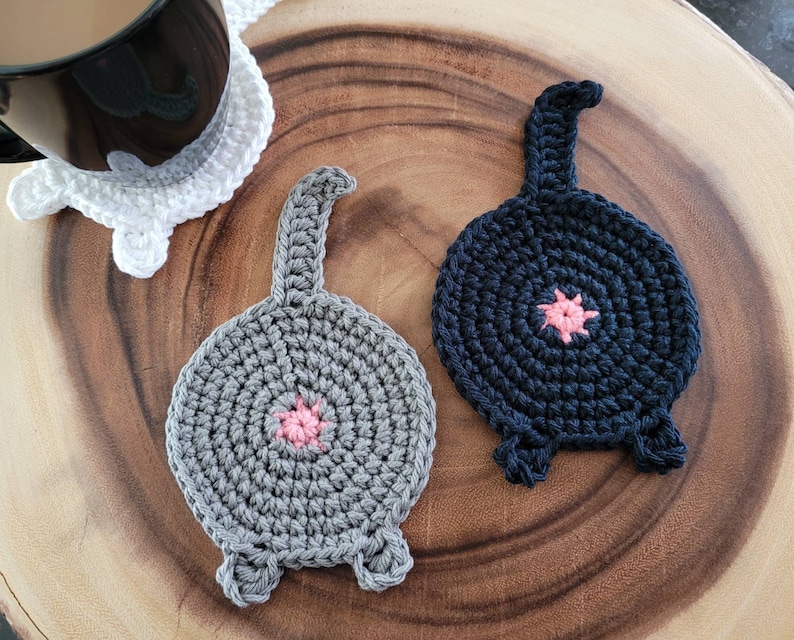 Cat Butt Coaster Crochet Pattern, Animal Coaster (PDF Pattern) image 5