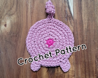 Crochet Pig Butt Coaster Pattern, Funny Animal Coaster (PDF Pattern)