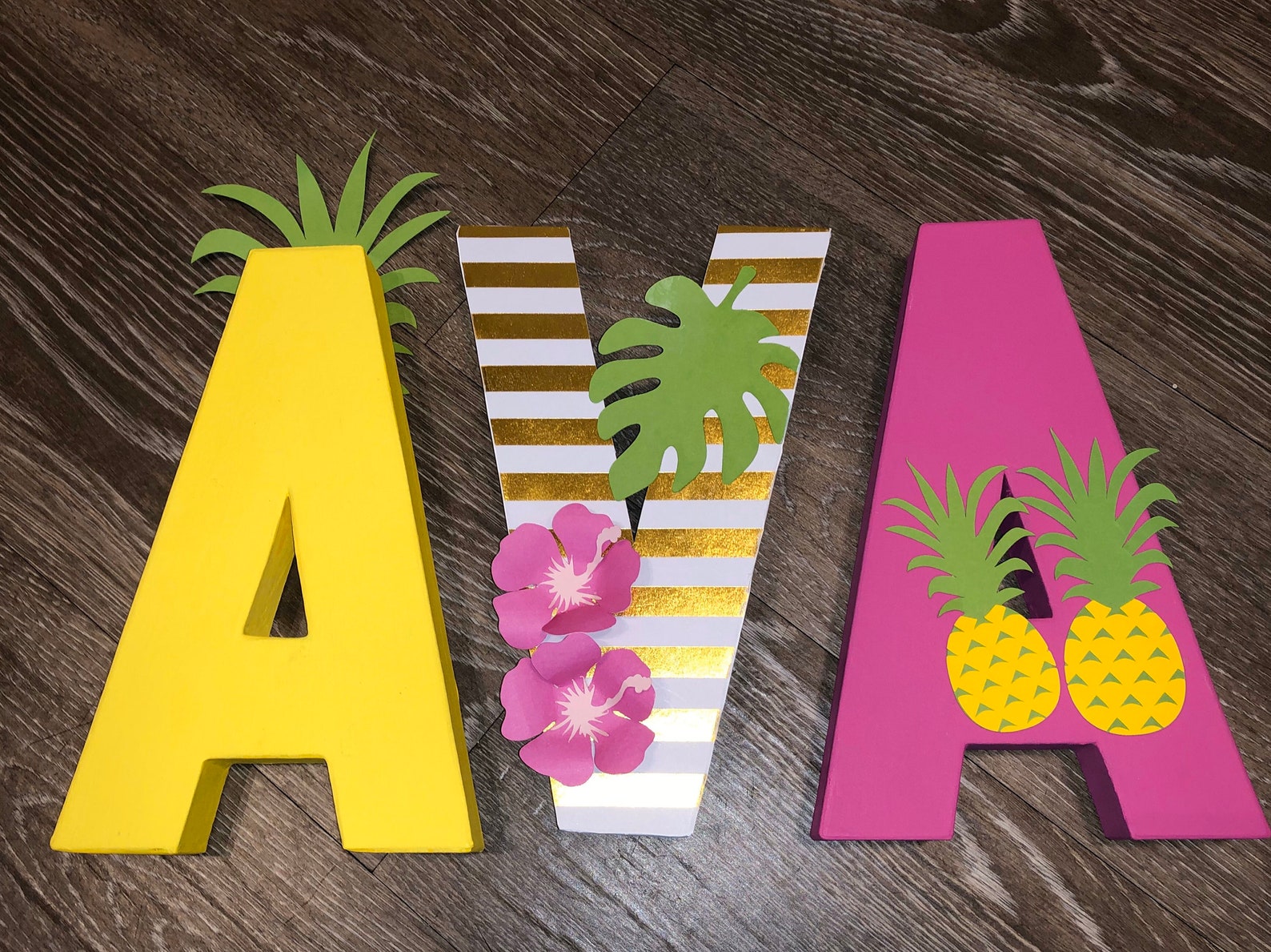 Luau Cake Table Letters Summer Table Letters Summer Party Etsy