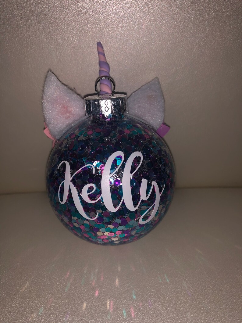 Unicorn Ornaments Personalized Unicorn Ornaments Unicorn Etsy