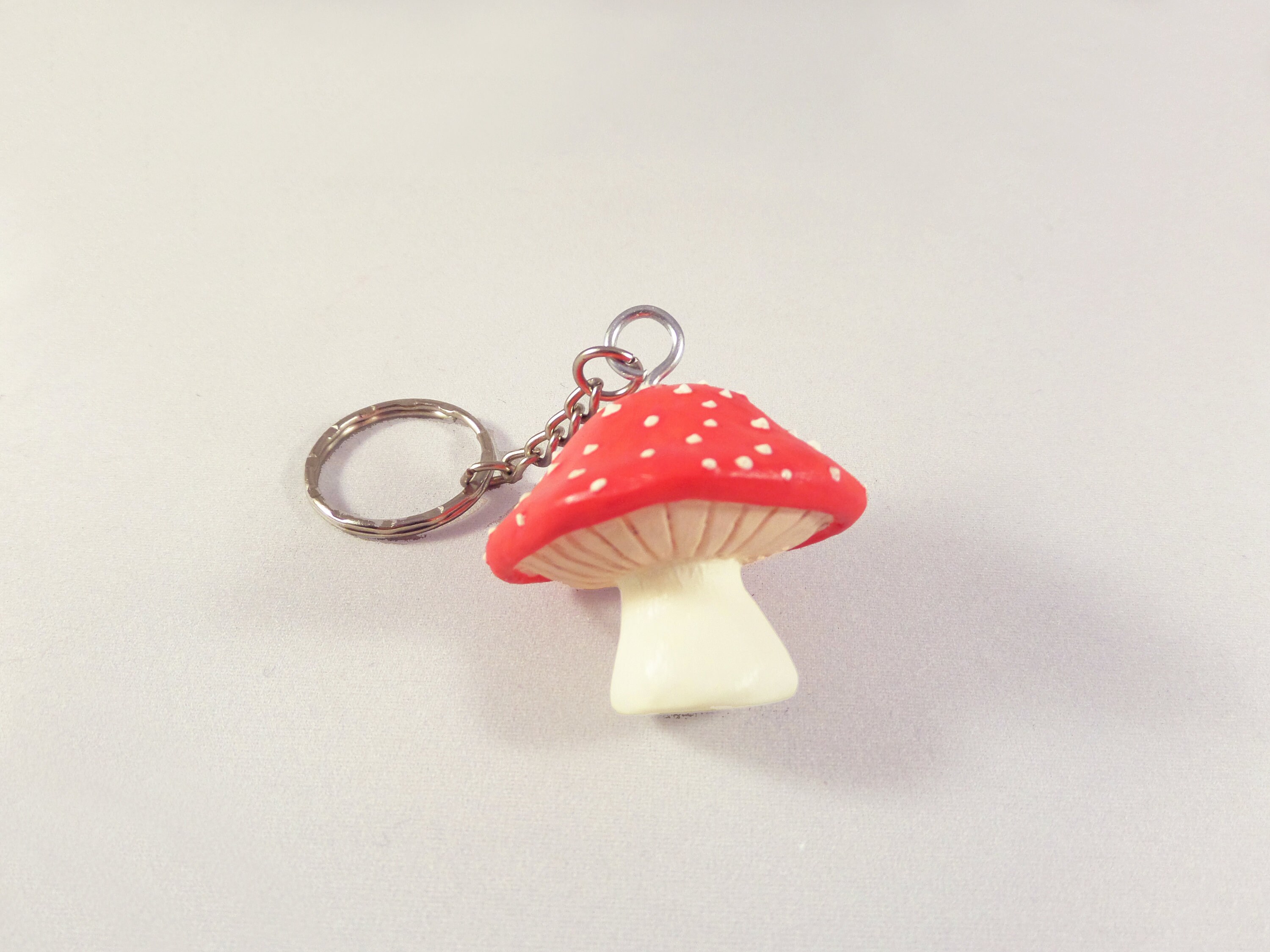 Red Mushroom Key Chain Magic Mushroom Keyring Nature Etsy UK
