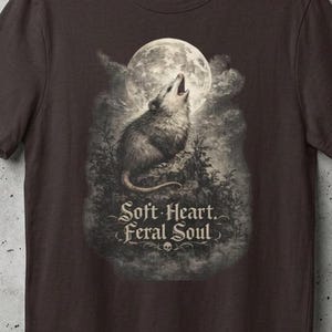 Opossum Howling Moon T Shirt, Retro Vintage 90s Graphic Tee