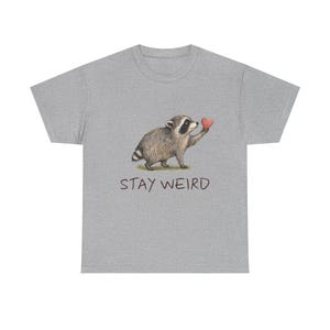 Camiseta de Jimothy Raccoon, Mapache viral de Seattle, Camiseta con estampado de vida silvestre en acuarela imagen 3