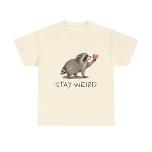 Camiseta de Jimothy Raccoon, Mapache viral de Seattle, Camiseta con estampado de vida silvestre en acuarela imagen 5