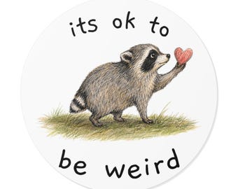 Jimothy Raccoon VinylDecal, Funny Raccoon Sticker, Meme Car Decal, Trash Panda Bumper Sticker, Laptop Water Bottle Sticker