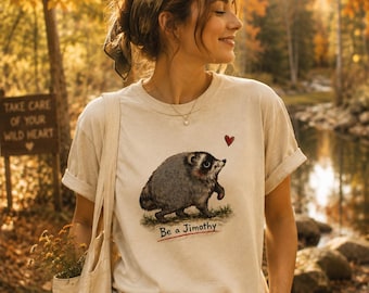 Jimothy Raccoon Shirt, Viral Seattle Raccoon Tee, Funny Viral Short Spine Wildlife T-Shirt