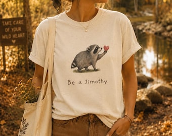 T-shirt Jimothy Raccoon, T-shirt viral Seattle Raccoon, T-shirt humoristique viral sur la faune sauvage à dos court