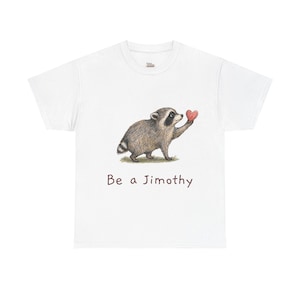 Jimothy Raccoon Shirt, Viral Seattle Raccoon Tee, Funny Viral Short Spine Wildlife T-Shirt image 2