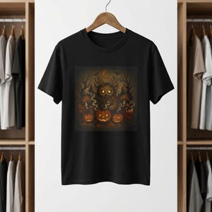 Halloween-Shirt, Vintage-Natur-T-Shirt, Waldkryptiden-Grafik-T-Shirt, Geschenk für Outdoor-Abenteurer