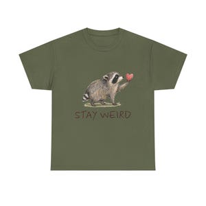 Camiseta de Jimothy Raccoon, Mapache viral de Seattle, Camiseta con estampado de vida silvestre en acuarela imagen 6