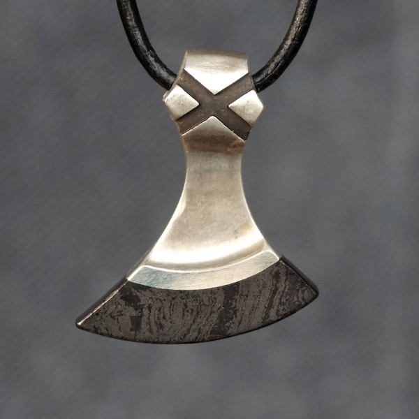 Axe Head Pendant, Viking Axe Pendant, Hematite Axe Pendant, Norse Axe Jewelry, Norse Viking Pendant, Hematite Viking Gift, Axe Amulet