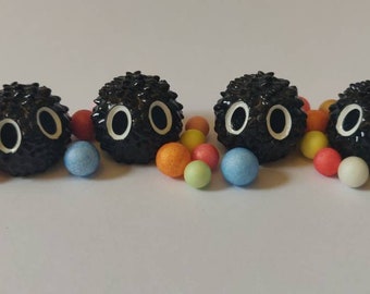 Misprints please read description - Mini Soot Sprites! Mini desk buddies. Dust Bunnies, Brownies. folklore