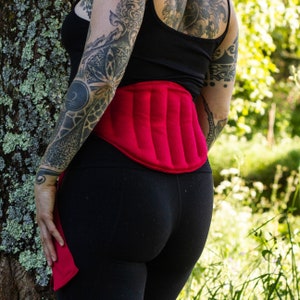 Womb Heat Wrap, Natural Heating Waist Belt for Yoni Healing and Period Cramps, Lower Back and Uterus Pain Relief, Fertility, Postpartum
