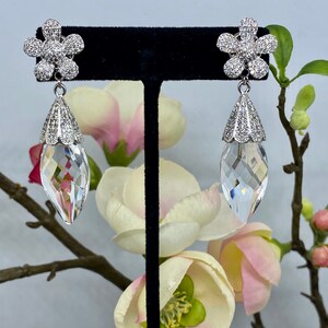 Boucles d’oreilles florales Swarovski