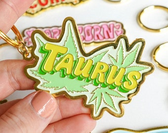 Taurus Zodiac Keychain