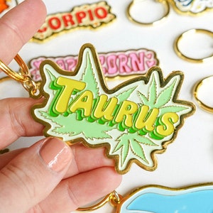 Taurus Zodiac Keychain image 1