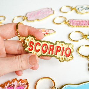 Scorpio Zodiac Keychain
