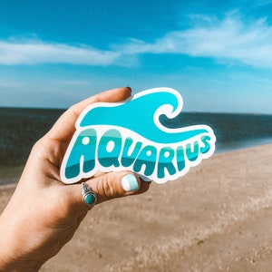 Aquarius Zodiac Sticker
