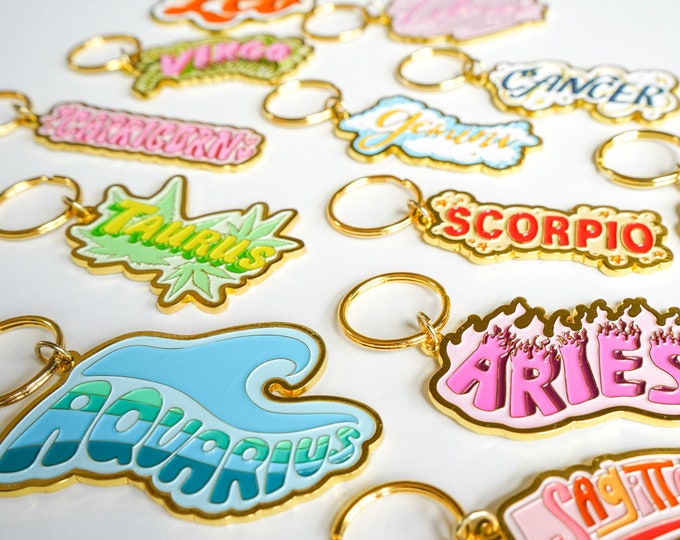 Zodiac Keychain