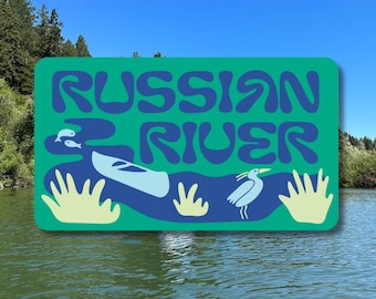 Russian River California Travel Sticker