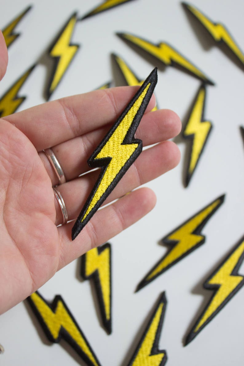 Lightning Bolt Patch | Etsy