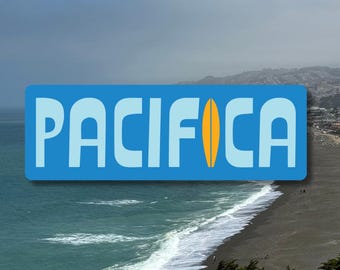 Pacifica Surf California Travel Sticker