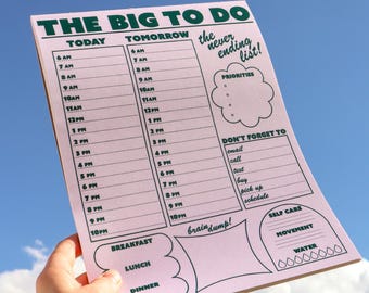 The Big To Do Notepad