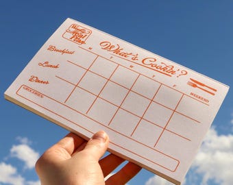 Weekly Meal Planner Notepad