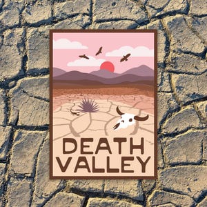 Death Valley Travel Sticker