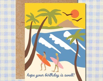 Hope Your Birthday is Swell- Friendship Birthday Card