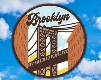 Brooklyn New York Travel Sticker