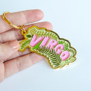 Virgo Zodiac Keychain image 2