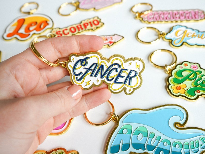 Cancer Zodiac Keychain image 1