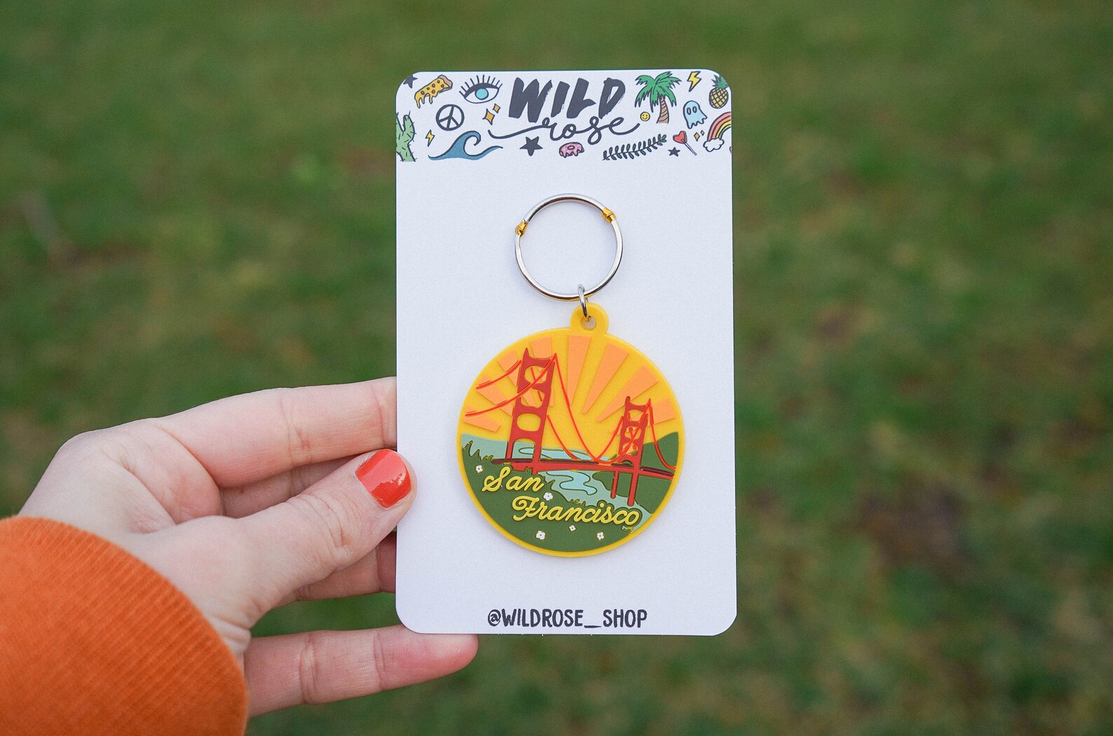 San Francisco Keychain Etsy