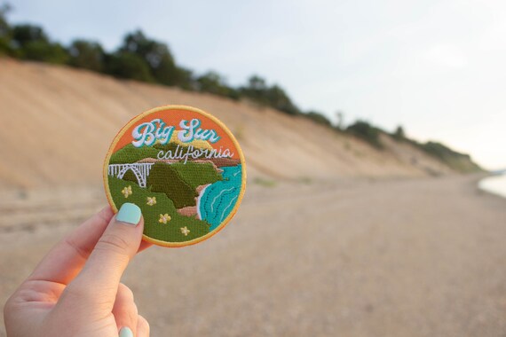 Pacific Ocean 3.5/" Big Sur California Patch CA Redwoods Iron on