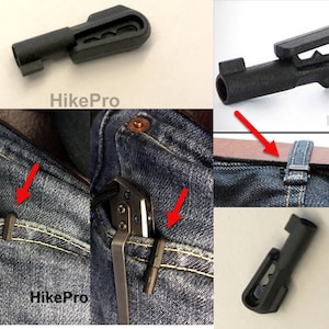 non-metallic Micro Handcuff Key w/ Clip  - Urban Covert Escape Evasion - USA made