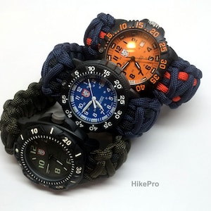 Handmade USA 550 Paracord WatchBand Replacement FOR all luminox diver invicta citizen casio seiko omega etc. (made to order)