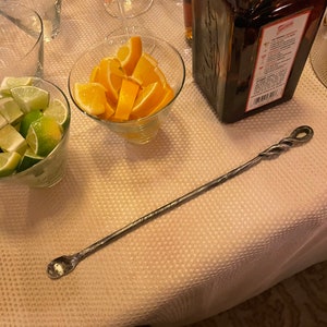 Hand Forged Stainless Steel Bar Spoon Cocktail Drink Stirrer