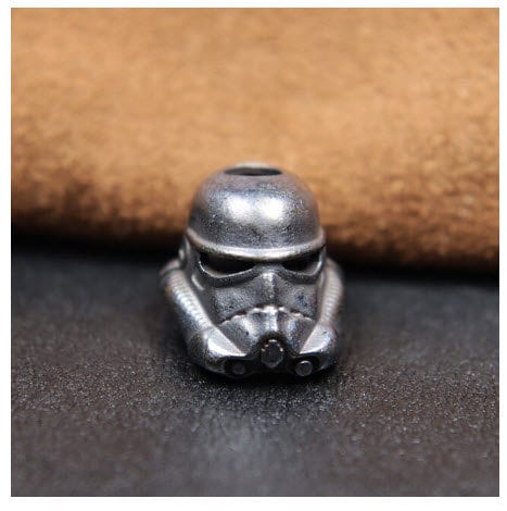 Stormtrooper Soldier Helmet Knife Beads Brass EDC Outdoor Multi Tools DIY Paracord  Accessories Keychains Lanyard Pendants Charms
