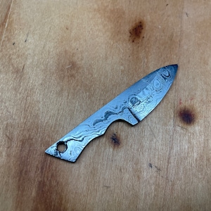 Handmade Damascus Steel Knife Necklace/ Keychain / Pendant