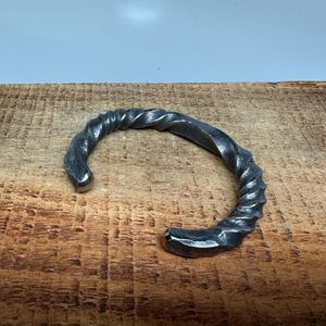 handmade forged - Pure Titanium bracelet -  Men’s Cuff - Viking Oath Ring