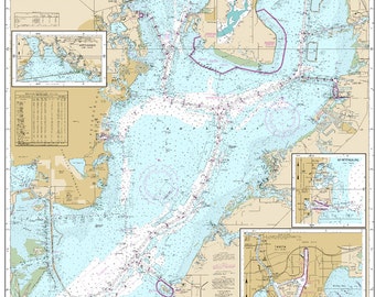 Tampa Bay Nautical Chart 11416