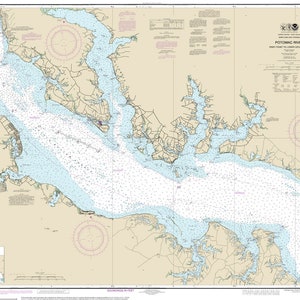 Custom Chart of Potomac River Piney Point to Lower Cedar Point 12286
